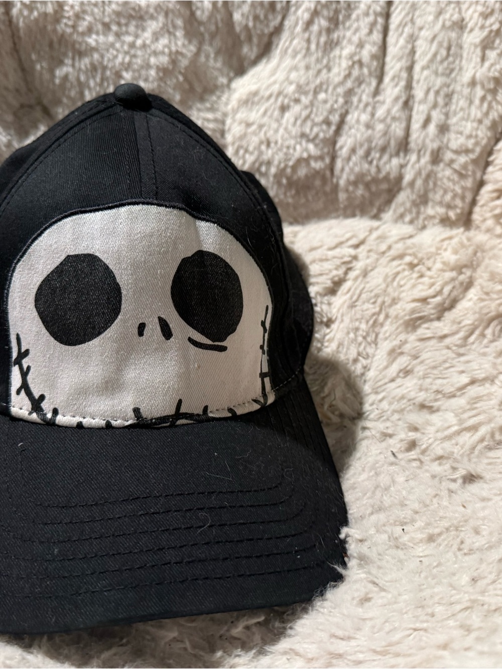 Black Skull Patch Baseball Cap - Women Accessories